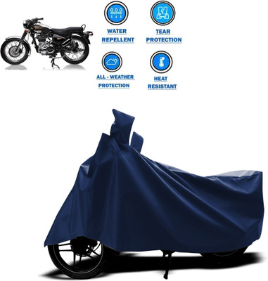 PAGORA Two Wheeler Cover for Royal Enfield(Electra 4S, Blue)
