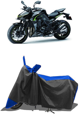 SUGASHRI Waterproof Two Wheeler Cover for Kawasaki(Z1000, Blue, Black)