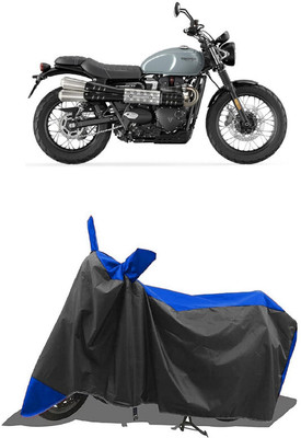SUGASHRI Waterproof Two Wheeler Cover for Triumph(Scrambler 1200 BS6, Blue, Black)