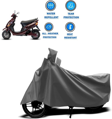 CODOKI Two Wheeler Cover for Hero(Electric Wave Dx, Grey)