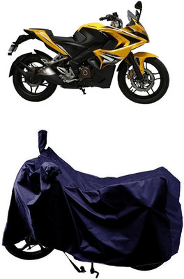 SUGASHRI Waterproof Two Wheeler Cover for Bajaj(Pulsar SS400, Blue)