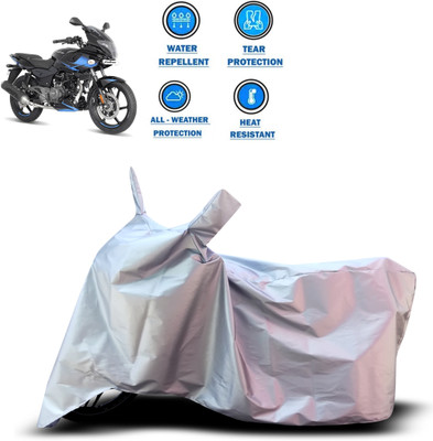 CODOKI Two Wheeler Cover for Bajaj(Pulsar 220F, Silver)