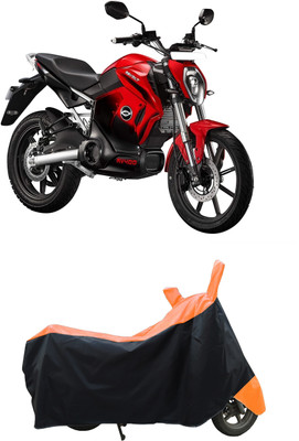 Coxtor Waterproof Two Wheeler Cover for Revolt(Motors RV 400 BS6, Orange)