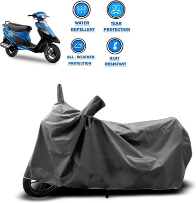 CODOKI Two Wheeler Cover for TVS(Scooty Pep+, Grey)