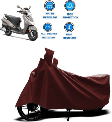 CODOKI Waterproof Two Wheeler Cover for Hero(Destini 125, Maroon)