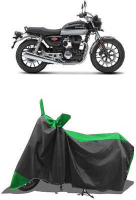 SUGASHRI Waterproof Two Wheeler Cover for Honda(Hness CB350, Green, Black)
