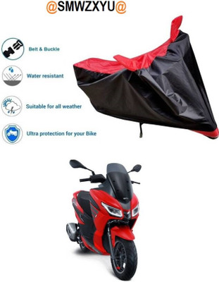 SK AUTO Waterproof Two Wheeler Cover for Aprilia(Black, Red)