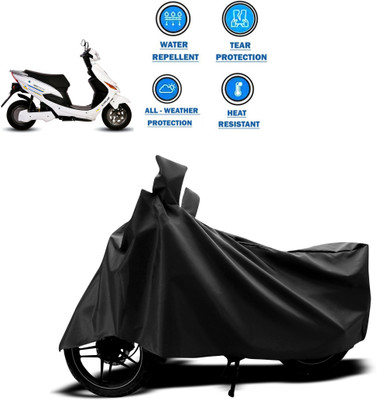 CODOKI Two Wheeler Cover for Hero(Electric Cruz, Black)