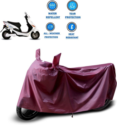 CODOKI Waterproof Two Wheeler Cover for Hero(Electric Cruz, Maroon)