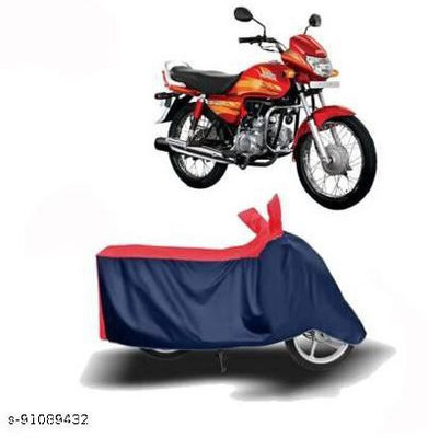 SK AUTO Two Wheeler Cover for Hero(CD deluxe, Red, Blue)