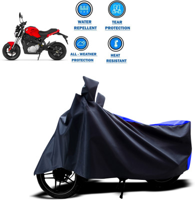 GOSHIV-car and bike accessories Two Wheeler Cover for Universal For Bike(Blue)