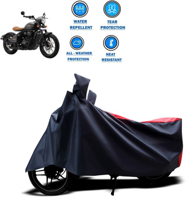 GOSHIV-car and bike accessories Two Wheeler Cover for JAWA(Red)