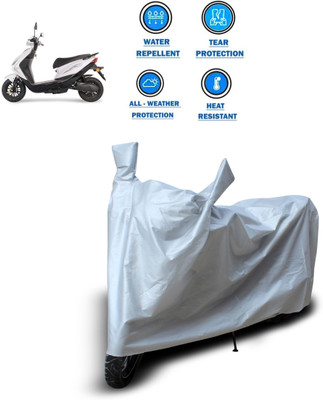 CODOKI Two Wheeler Cover for Ampere(REO, Silver)
