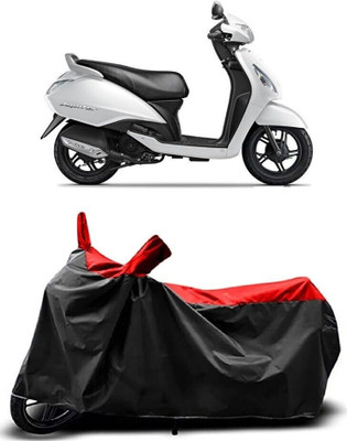 SK AUTO Two Wheeler Cover for TVS(Jupiter, Red, Black)