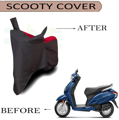 SK AUTO Waterproof Two Wheeler Cover for Honda(Activa 6G, Red, Black)