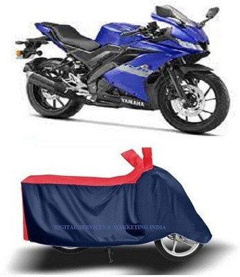 DSAMI Two Wheeler Cover for Yamaha(YZF R15S BS6, Blue, Red)
