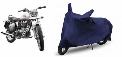 SK AUTO Waterproof Two Wheeler Cover for Royal Enfield(Bullet Electra Twinspark, Blue)