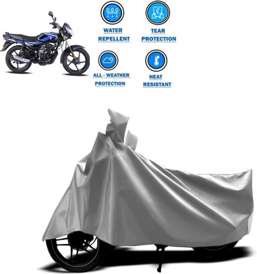 CODOKI Two Wheeler Cover for Bajaj(CT100, Silver)