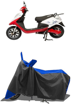 SUGASHRI Waterproof Two Wheeler Cover for Ampere(V 48, Blue, Black)