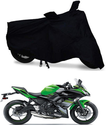DeepShakshi AUTOMOTIVE Waterproof Two Wheeler Cover for Kawasaki(Ninja 650, Black)