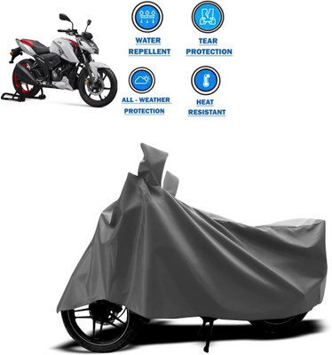 CODOKI Two Wheeler Cover for TVS(Apache RTR 160 4V, Grey)