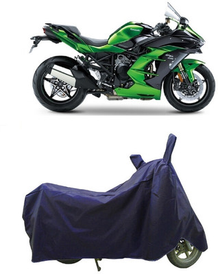 Coxtor Waterproof Two Wheeler Cover for Kawasaki(Ninja H2 SX, Blue)