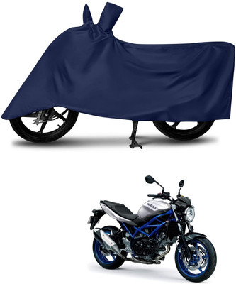 SK AUTO Two Wheeler Cover for Suzuki(SV650, Blue)