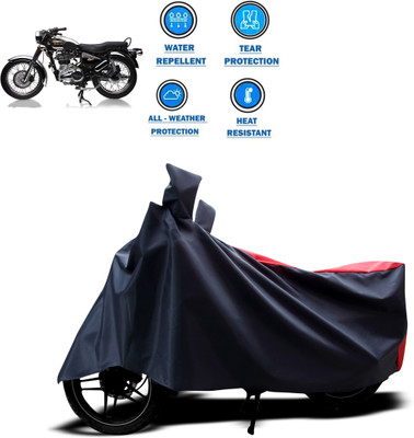 CODOKI Two Wheeler Cover for Royal Enfield(Electra 4S, Red)
