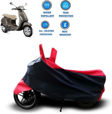 CODOKI Two Wheeler Cover for Piaggio(Vespa VXL, Red)
