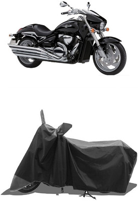 SUGASHRI Waterproof Two Wheeler Cover for Suzuki(Intruder M1800R, Grey, Black)