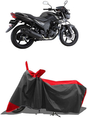 SUGASHRI Waterproof Two Wheeler Cover for Yamaha(SZ-RR V2 BS6, Red, Black)