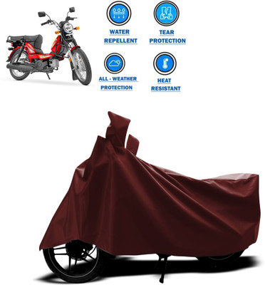 CODOKI Waterproof Two Wheeler Cover for TVS(Heavy Duty Super XL, Maroon)