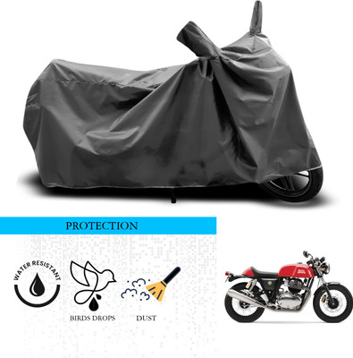 ANTHUB Waterproof Two Wheeler Cover for Royal Enfield(Continental GT, Grey)