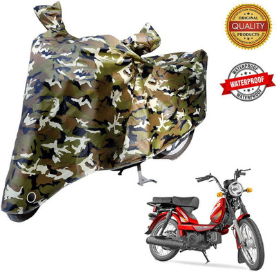 Laxnera Waterproof Two Wheeler Cover for TVS(XL 100, Green, Black)