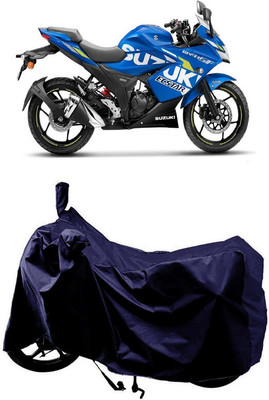 SUGASHRI Waterproof Two Wheeler Cover for Suzuki(Gixxer Special Edition BS6, Blue)