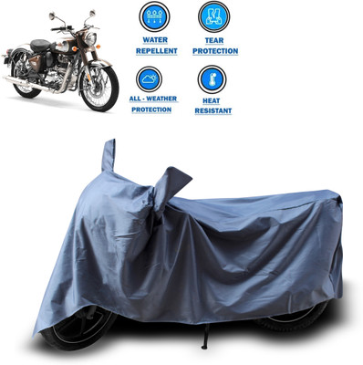 CODOKI Two Wheeler Cover for Royal Enfield(Standard 350, Grey)