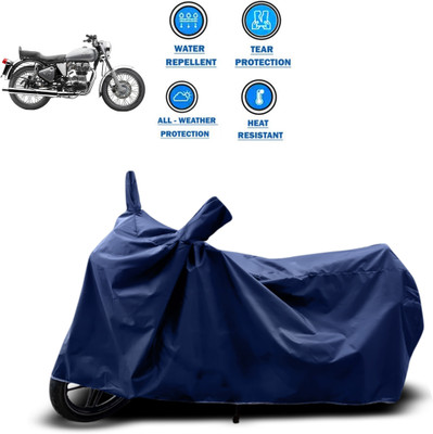 CODOKI Two Wheeler Cover for Royal Enfield(Electra Delux, Blue)
