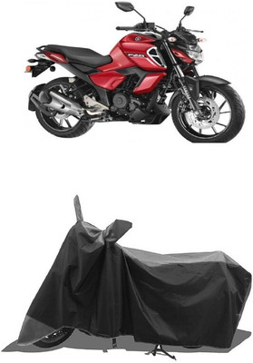 SUGASHRI Waterproof Two Wheeler Cover for Yamaha(FZS-FI V3 BS6, Grey, Black)