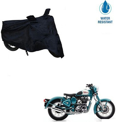 Mdstar Waterproof Two Wheeler Cover for Royal Enfield(500, Black)