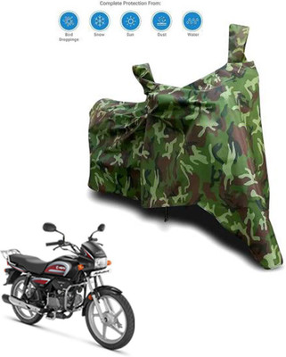 Aamaya Store Waterproof Two Wheeler Cover for Hero(MotoCorp Splendor Plus, Green)