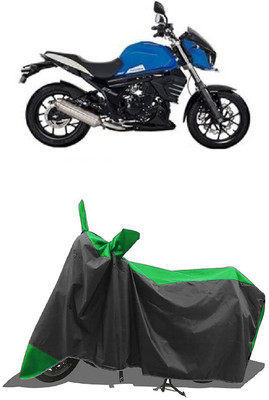 SUGASHRI Waterproof Two Wheeler Cover for Mahindra(Mojo UT 300, Green, Black)