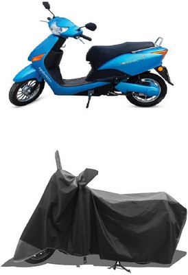 SUGASHRI Waterproof Two Wheeler Cover for Hero(Electric Optima DX BS6, Grey, Black)