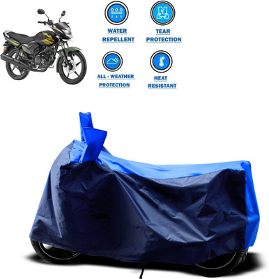 GOSHIV-car and bike accessories Two Wheeler Cover for Yamaha(Saluto RX, Blue)
