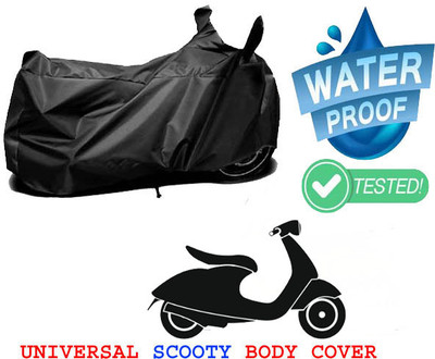 Mobidezire Waterproof Two Wheeler Cover for Vespa(Vespa SXL, Black)