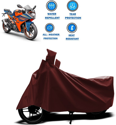 PAGORA Waterproof Two Wheeler Cover for KTM(RC 390, Maroon)
