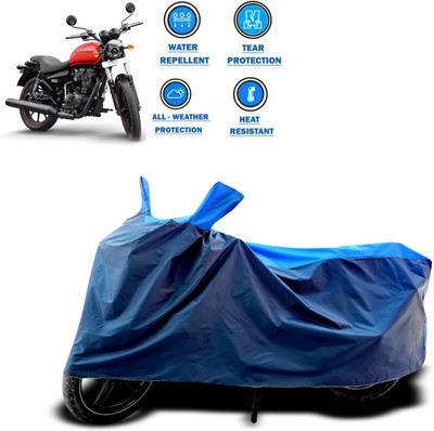 CODOKI Two Wheeler Cover for Royal Enfield(Thunderbird 350, Blue)