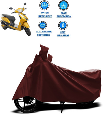 GOSHIV-car and bike accessories Waterproof Two Wheeler Cover for Ampere(Magnus, Maroon)