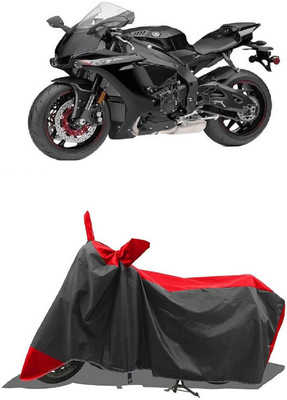 SUGASHRI Waterproof Two Wheeler Cover for Yamaha(YZF-R1, Red, Black)