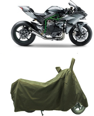 Coxtor Waterproof Two Wheeler Cover for Kawasaki(Ninja H2, Gold)