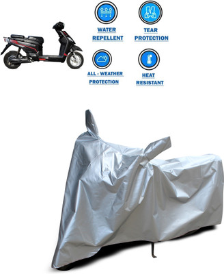PAGORA Two Wheeler Cover for Hero(Electric NYX, Silver)